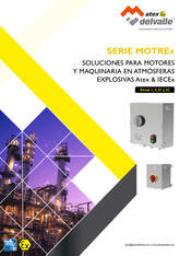 Soluciones para Motores y Maquinaria en Atmósferas Explosivas - Serie Motrex · Atex Delvalle