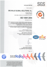 Certificado ISO 14001 · Atex Delvalle