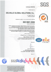 ISO 9001 vottorð · Atex Delvalle