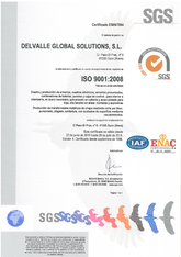 Certificado ISO 9001 · Atex Delvalle