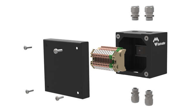 Terbox di scatole di derivazione e morsettiere GRP Ex · Atex Delvalle