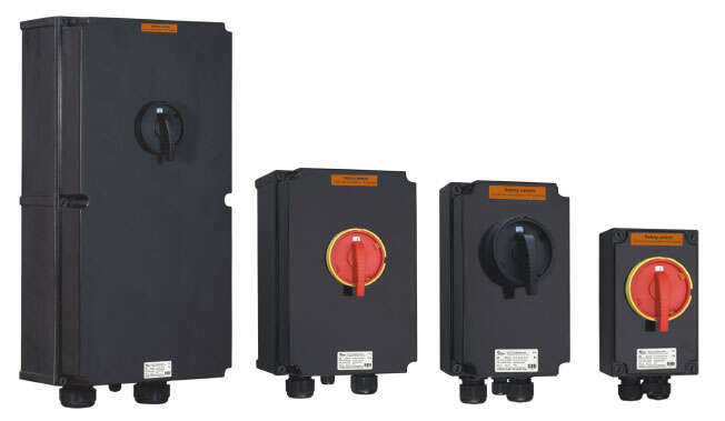 GRP Safety and Isolation Switches Atex & IECEx · Atex Delvalle