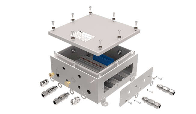 Scatola di giunzione Atex Geoex · Atex Delvalle