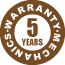 Logo 5 años partes mecánicas · Atex Delvalle