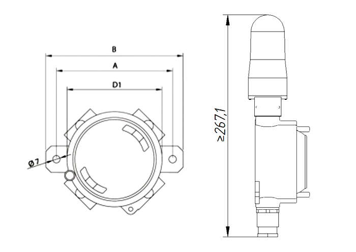 Antena Atex GPS 1575MHz · Atex Delvalle