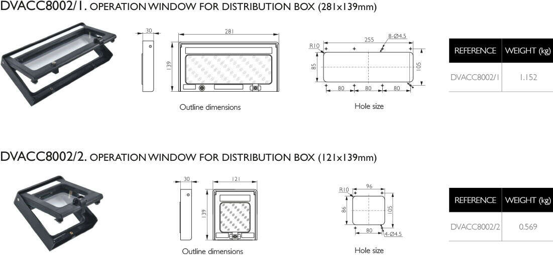 DIMENSIONS AND REFERENCES · Atex Delvalle